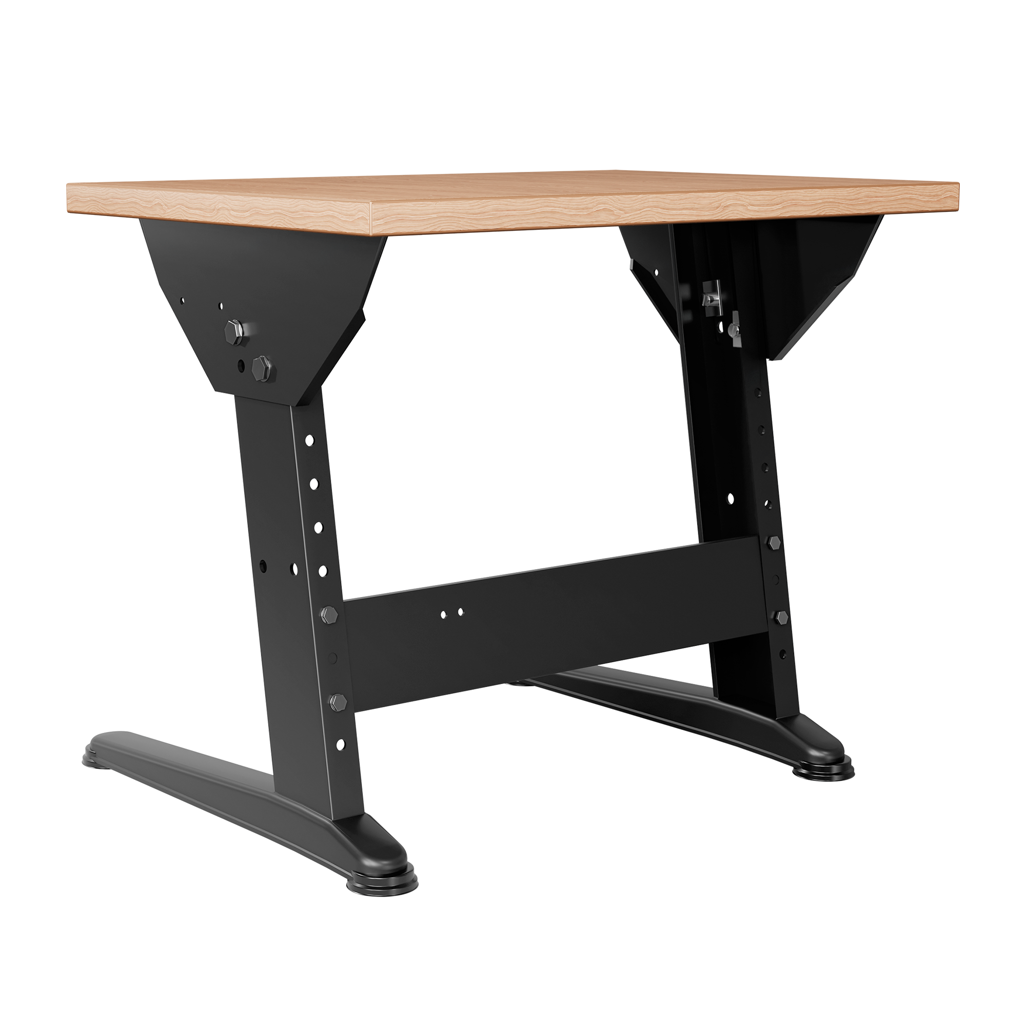 Einzelschreibtisch | 70 × 50 cm | Buche / Schwarz